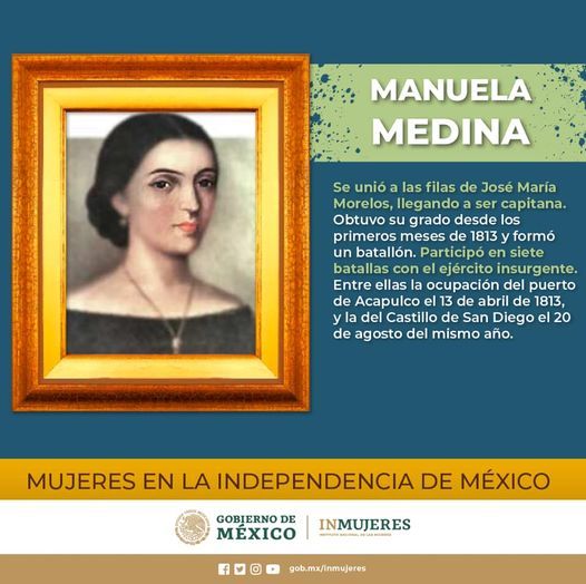 manuela medina molina mujeres independencia mexico