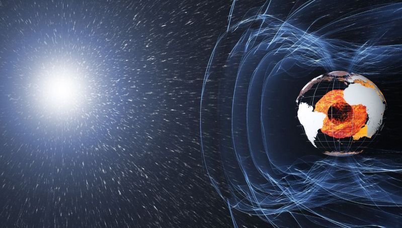 sonido del campo magnético de la tierra
