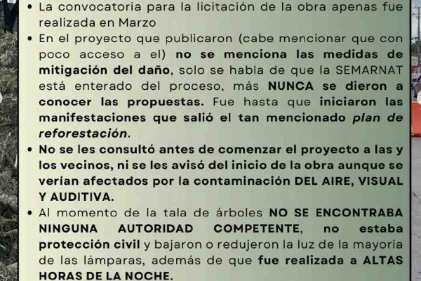 Irregularidades del proyecto vial en Xalapa.