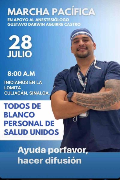 protesta medico anestesiólogo fentanilo