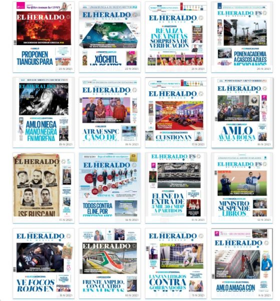 Portadas de El Heraldo de México