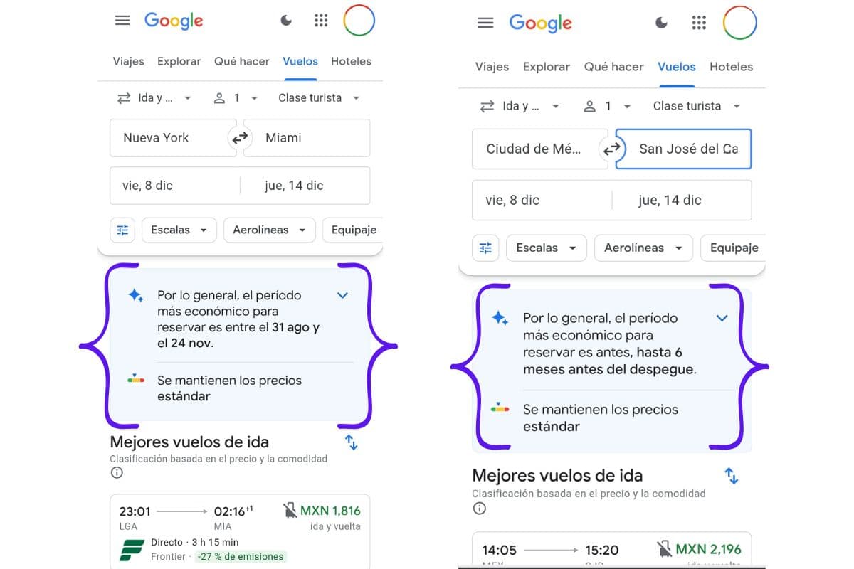 Google Flights Vuelos