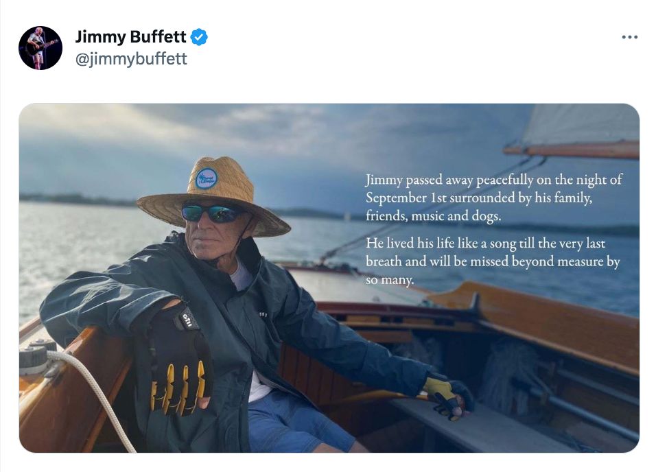 murió Jimmy Buffett