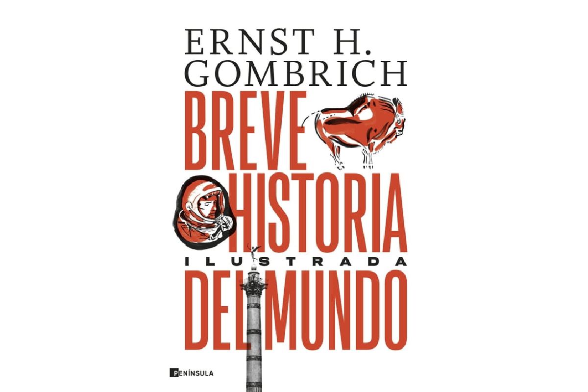 Portada del libro Breve historia ilustrada del mundo, de Ernest H. Gombrich.