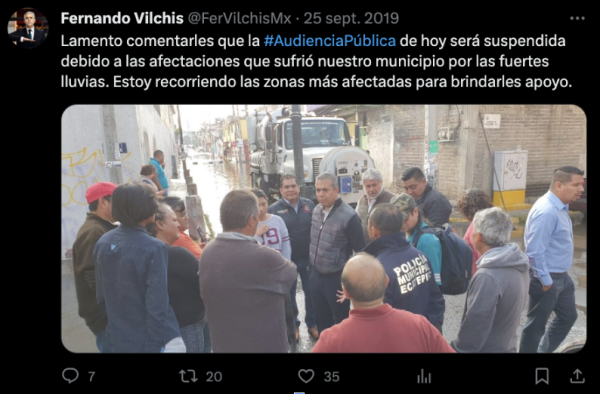Este video no corresponde a la emergencia por huracán Otis, es de 2019 en Ecatepec