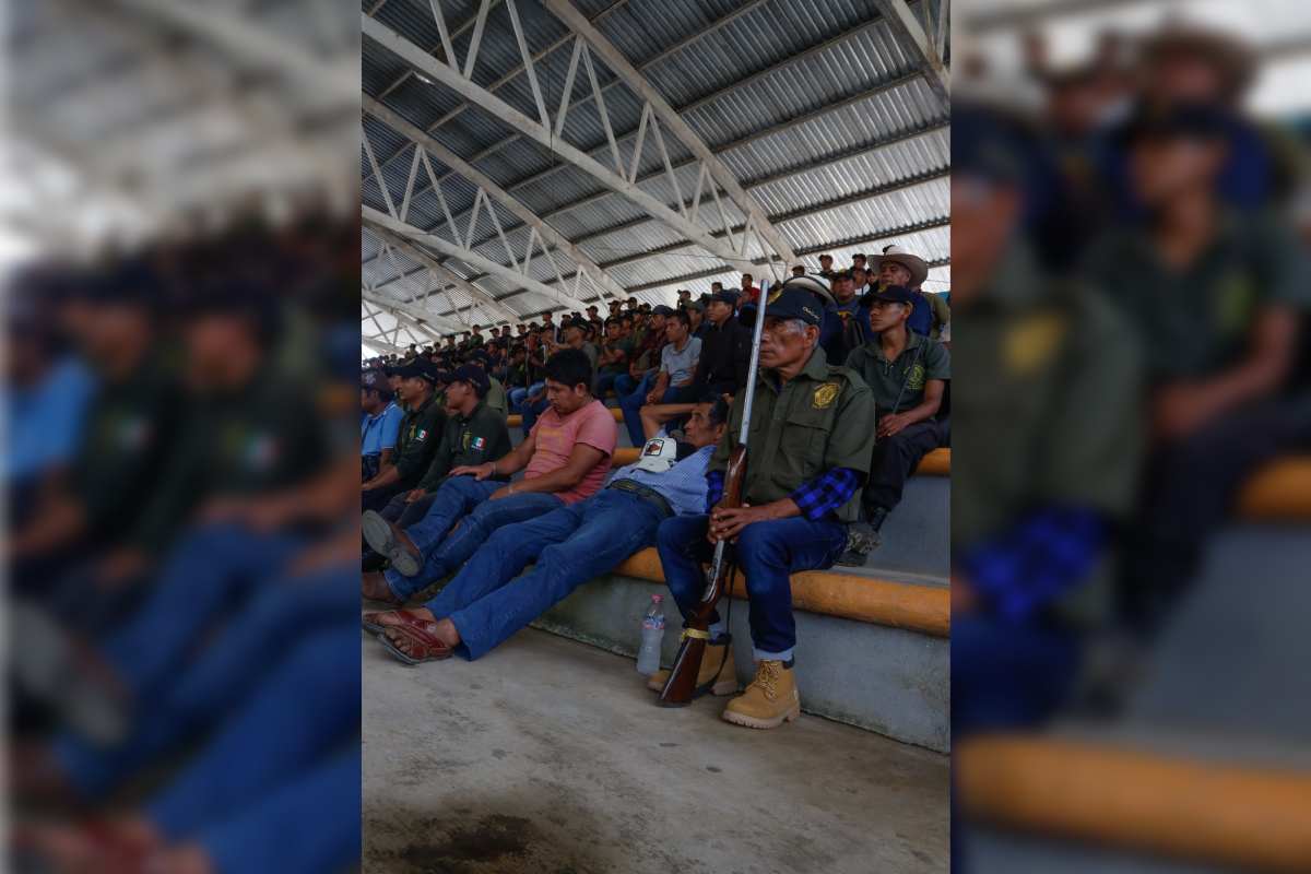 80 comunidades de la Montaña de Guerrero se congregaron en Totomixtlahuaca, municipio de Tlacoapa, Guerrero, en el 28 aniversario de las policías comunitarias.