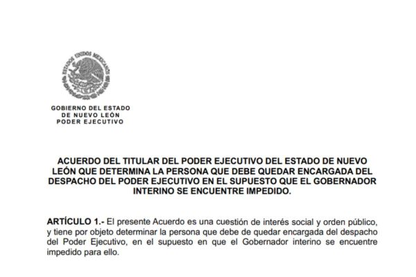 acuerdo nuevo león