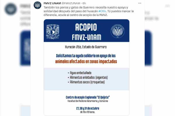 centros acopio animales unam