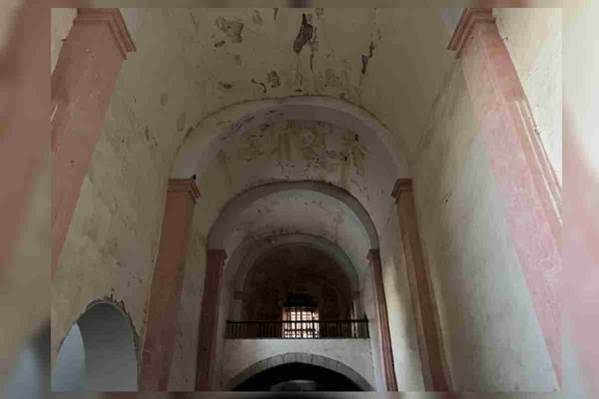 Interior del Convento del siglo XVI en Yautepec, Morelos.