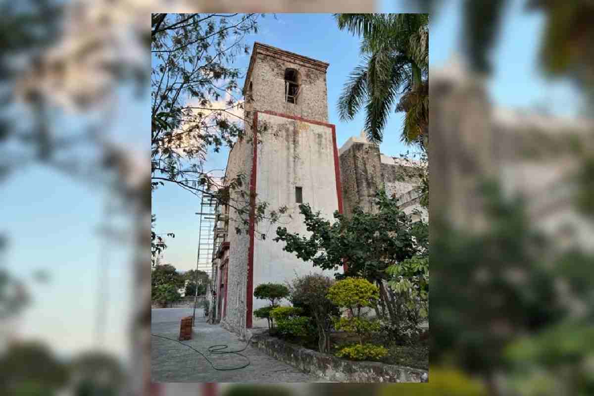 Exterior del Convento del siglo XVI en Yautepec, Morelos.