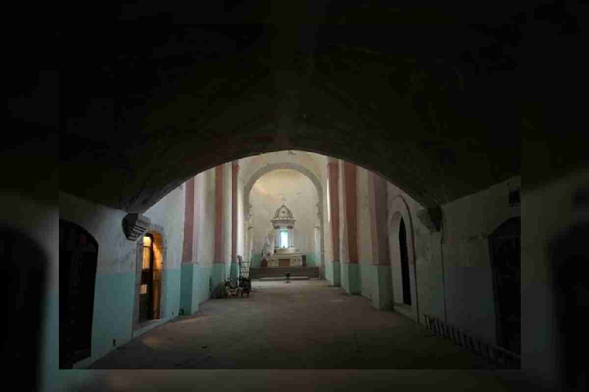 Interior del Convento del siglo XVI en Yautepec, Morelos.