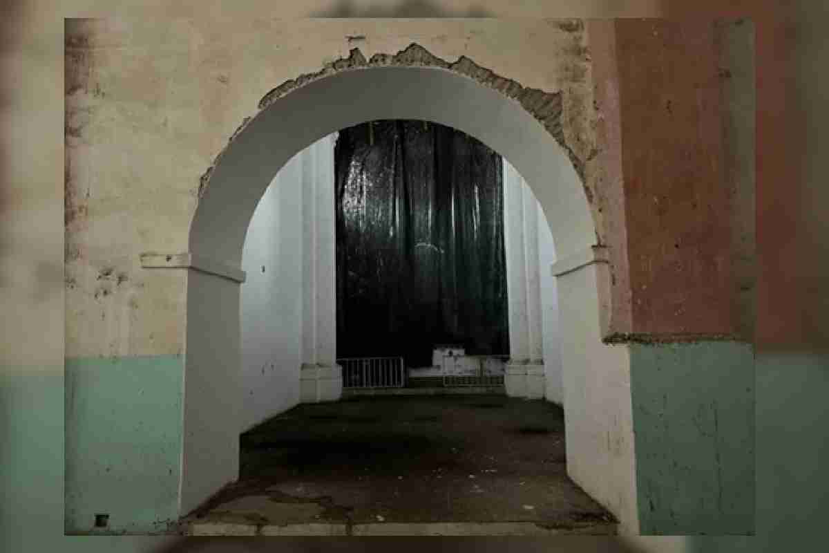 Interior del Convento del siglo XVI en Yautepec, Morelos.