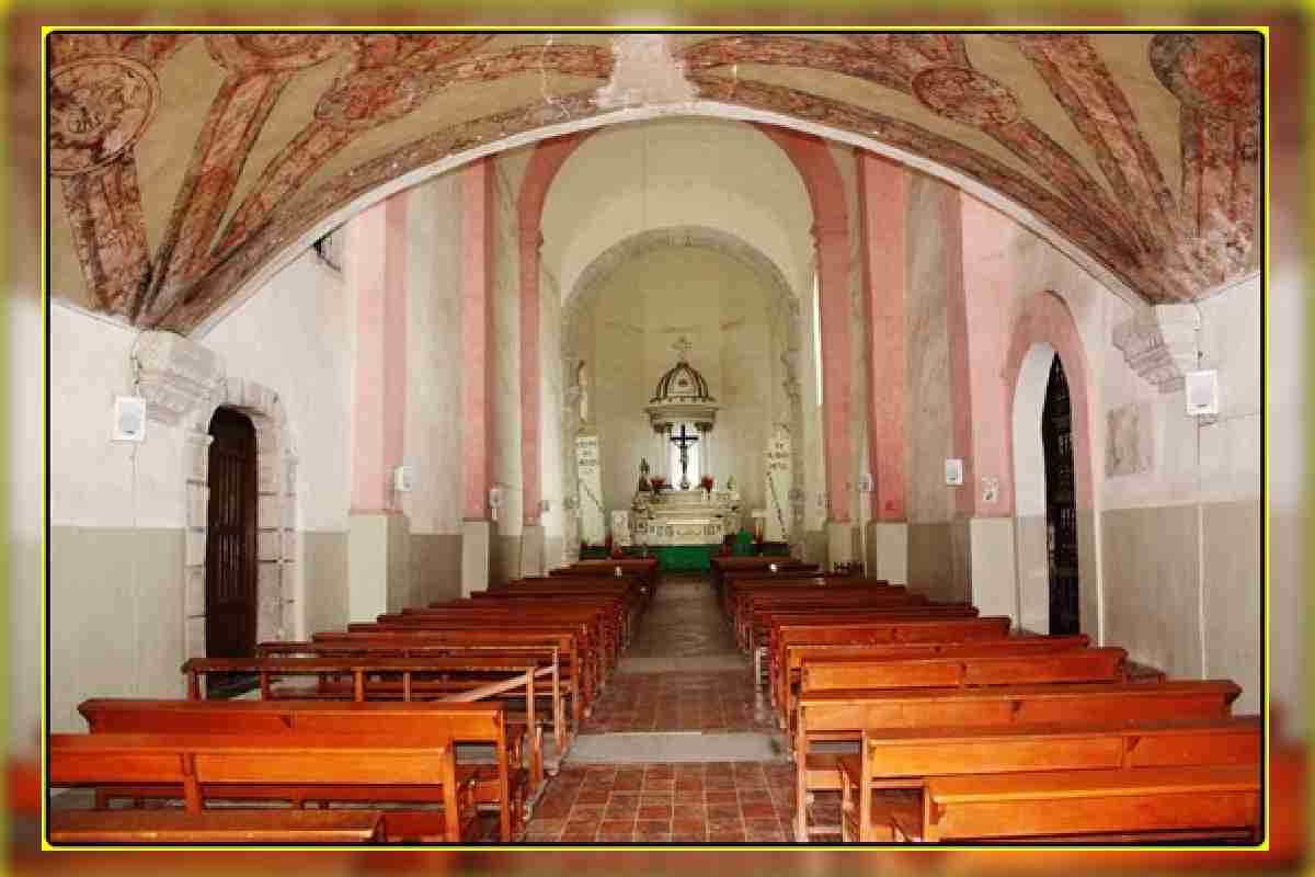 Interior del Convento del siglo XVI en Yautepec, Morelos.