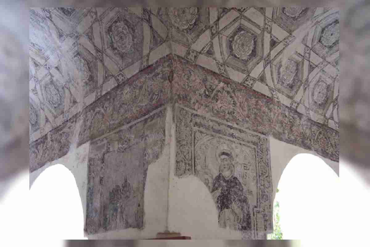 Murales del Convento del siglo XVI en Yautepec, Morelos.