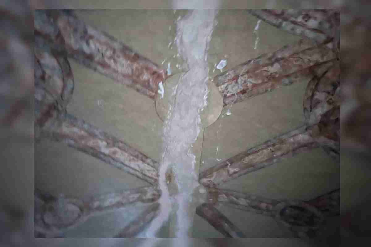 Murales del sotocoro del Convento del siglo XVI en Yautepec, Morelos.