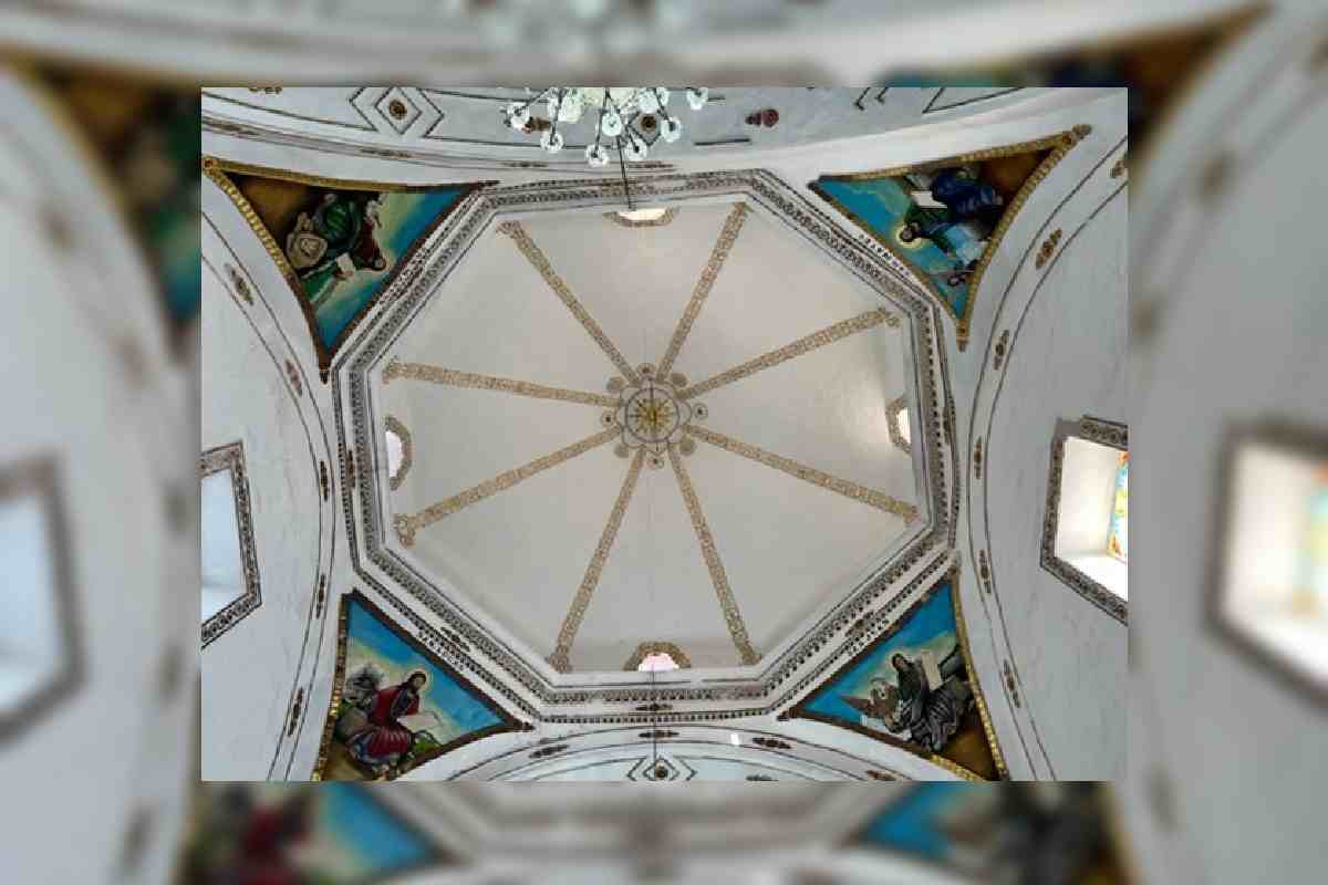 Cúpula del Convento de la Purificación de Tlanepantla, Morelos.