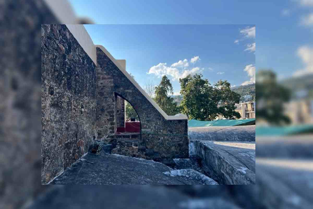 Aspecto del exterior del Convento de la Purificación en Tlanepantla, Morelos.