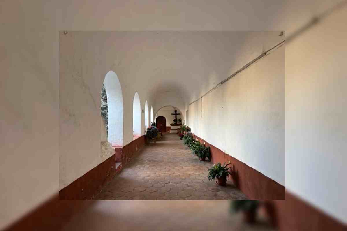 Pasillo del Convento de la Purificación en Tlanepantla, Morelos.