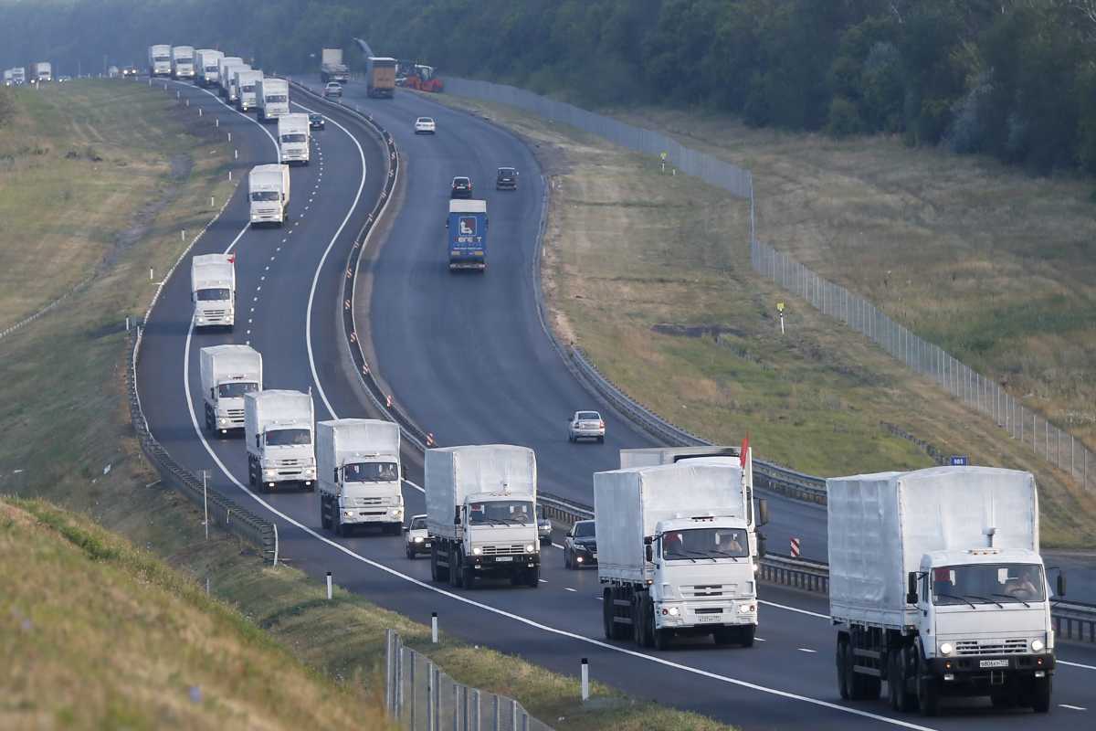 Esta foto no es de convoy egipcio dirigiéndose a Gaza, es de 2014