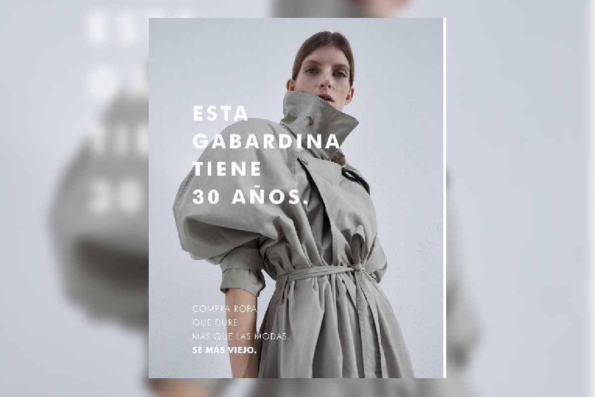 Cartel de la campaña Ropa Vieja – Adolfo Domínguez, 2020