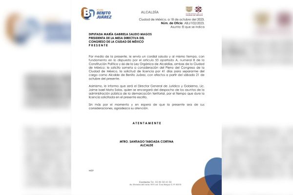 santiago taboada licencia cdmx