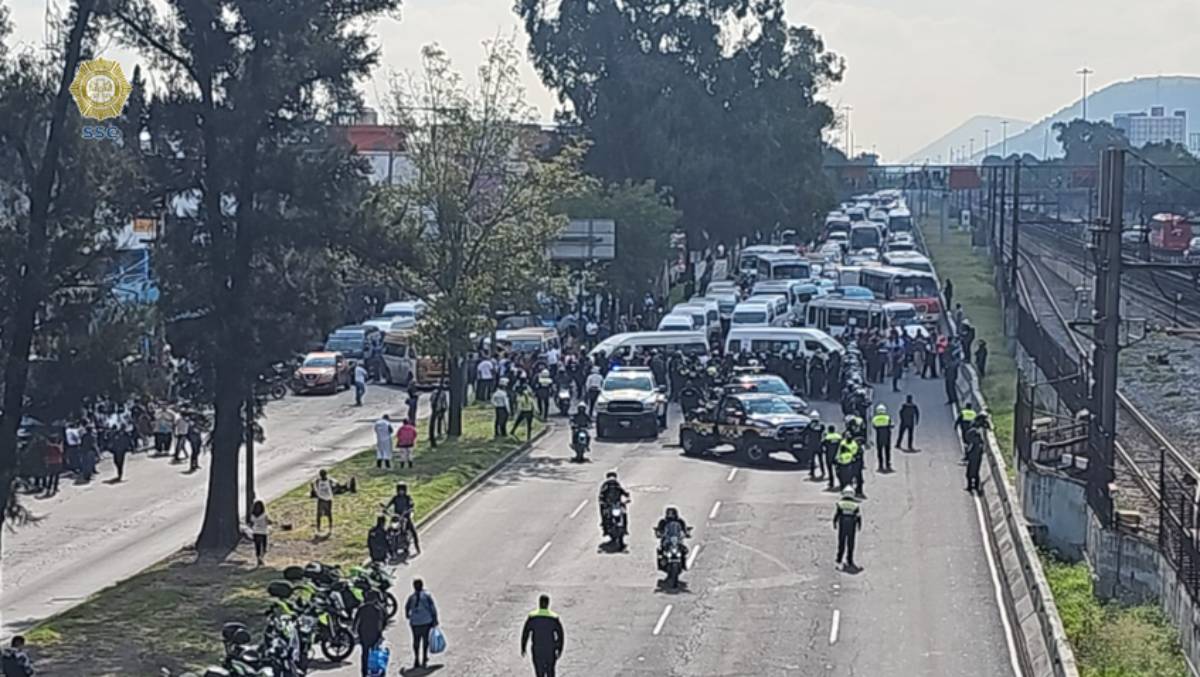 transportistas bloqueo calzada ignacio zaragoza