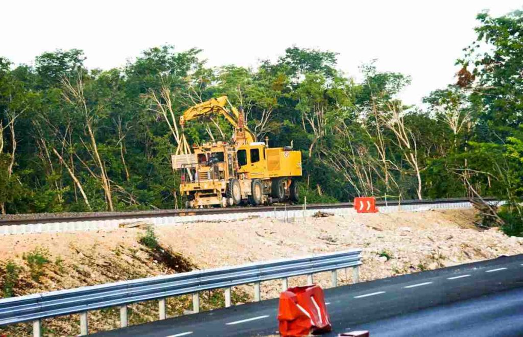 Construcción del Tren Maya