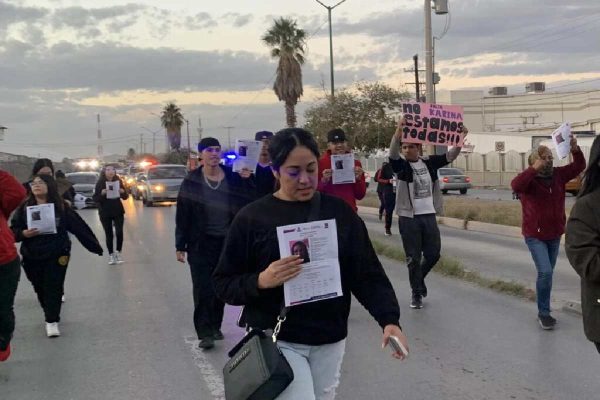 Caminata en busca de Karina Rubio en Ciudad Juárez, Chihuahua