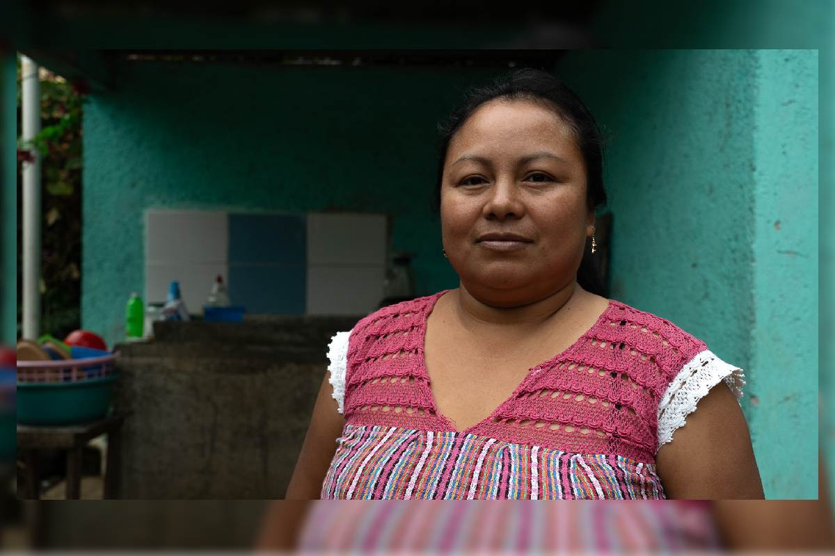 Cristina Pérez Pérez de San José Majomut, Chenalhó, Chiapas. Defensora del agua.