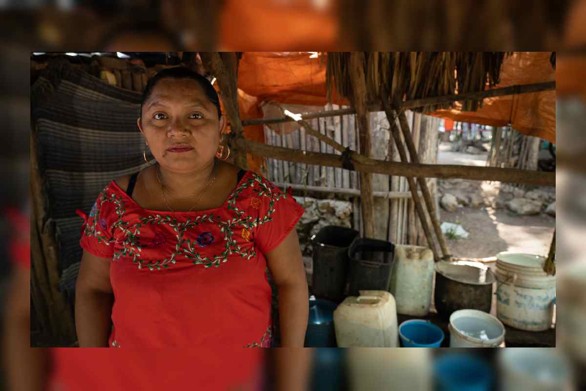 María Paula Ciau Dzul, Punta Laguna, Solidaridad, Quintana Roo. Defensora del agua.