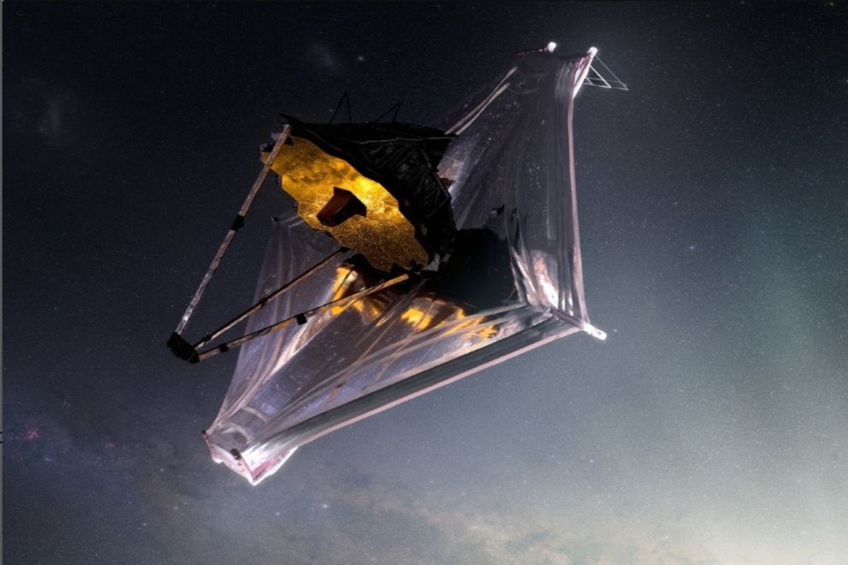 Telescopio James Webb. Foto: Instagram @nasawebb