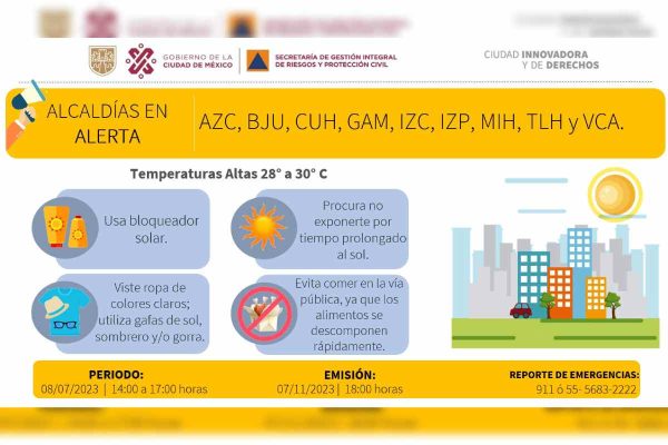 alerta amarilla alcaldías CDMX 