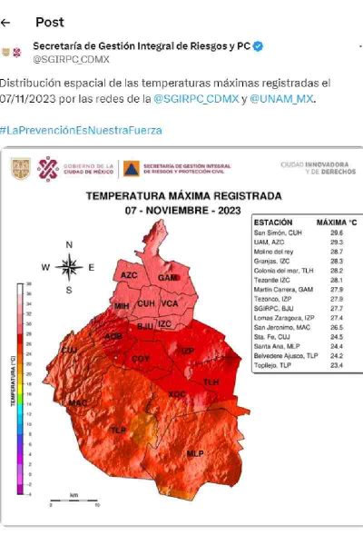 calor hoy cdmx
