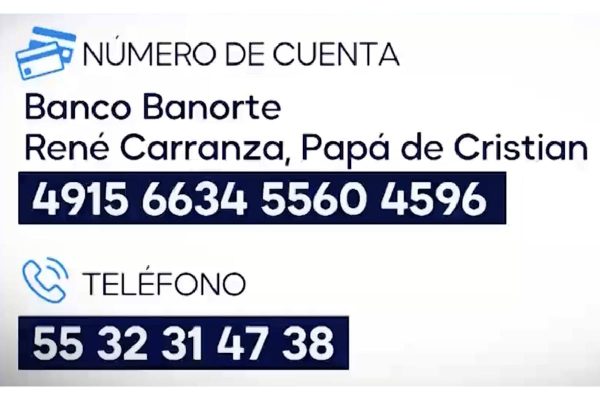 Datos bancarios para apoyos a Cristian, alumno quemado por sus compañeros en Texcoco, Estado de México