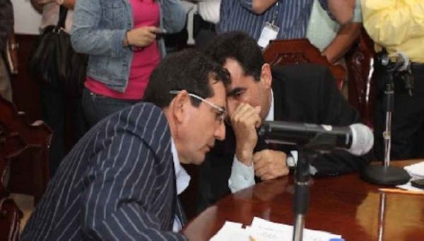 Héctor Melesio Cuén y el separado rector de la UAS, Jesús Madueña. 
