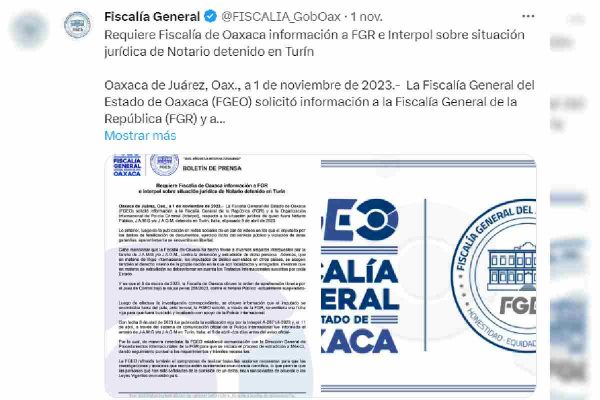 fiscalia oaxaca notario