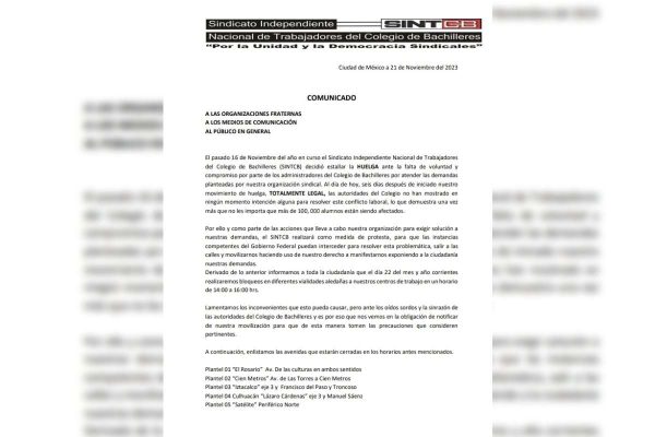 huelga bachilleres bloqueos