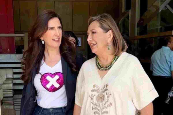 Kenia López Rabadán y Xóchitl Gálvez.