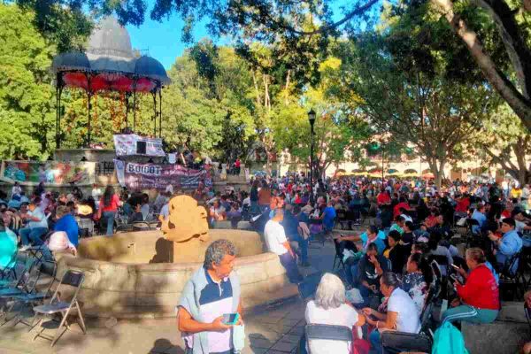 protesta zocalo oaxaca