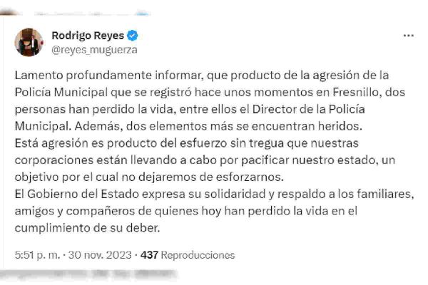 rodrigo reyes fresnillo zacatecas