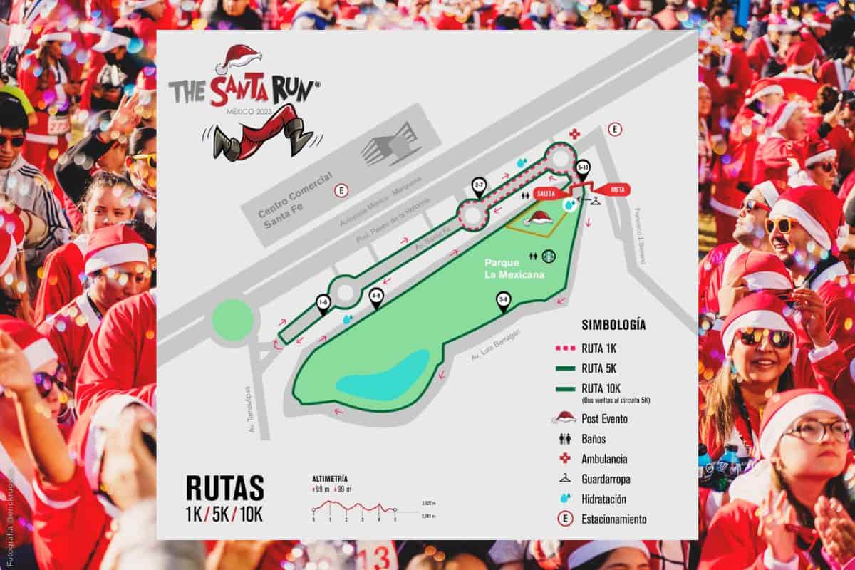 carrera the santa run 2023 cdmx 