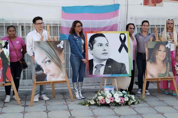 Protestas en Hidalgo en el marco del Día de la Remembranza Trans