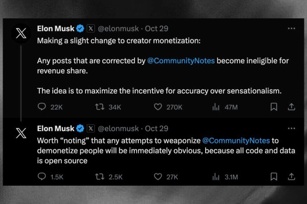 X ha establecido una nueva medida para prevenir la desinformación, ya que Elon Musk anunció que aquellos tweets que desinformen no podrán ser monetizados.