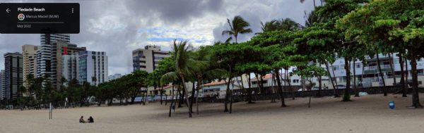Captura de pantalla Google Maps, Playa Piedade