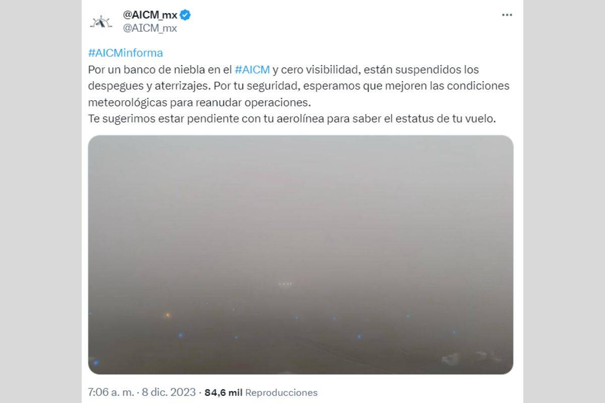 aicm suspende operaciones banco niebla