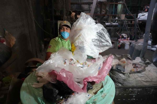 basura bolsas de plástico