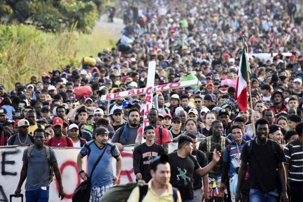 Caravana migrante parte de Chiapas
