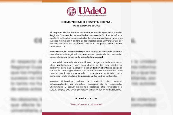 comunicado UAdeO Guasave