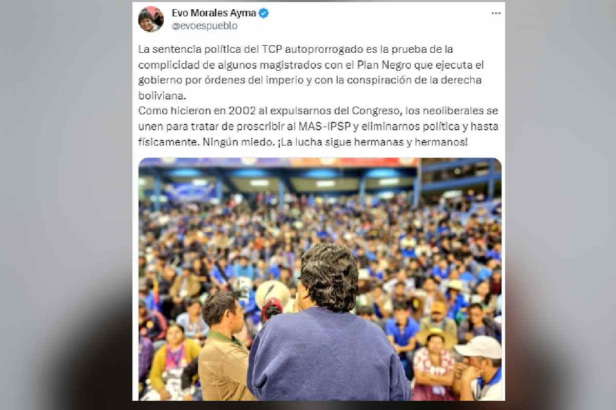 evo morales elecciones bolivia