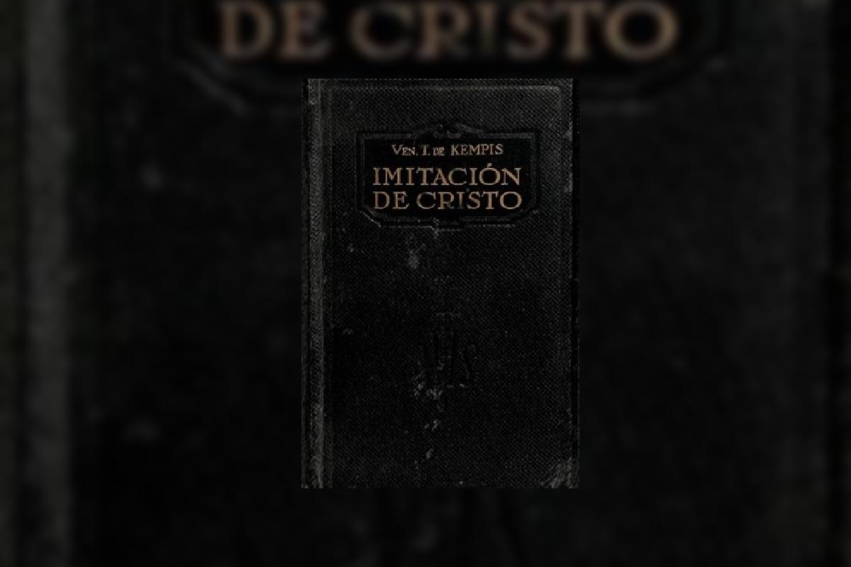 Portada del libro La imitación de cristo, del monje agustino Thomas Hemerken de Kempis.